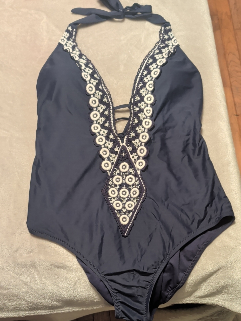 Kona Sol Dark Blue One-Piece Swimwear